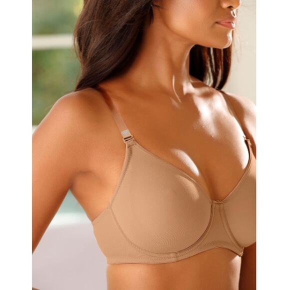 NEW MACY’S LASCANA Tan Clear Multi Strap T-Shirt Bra Size 34C - Picture 2 of 8